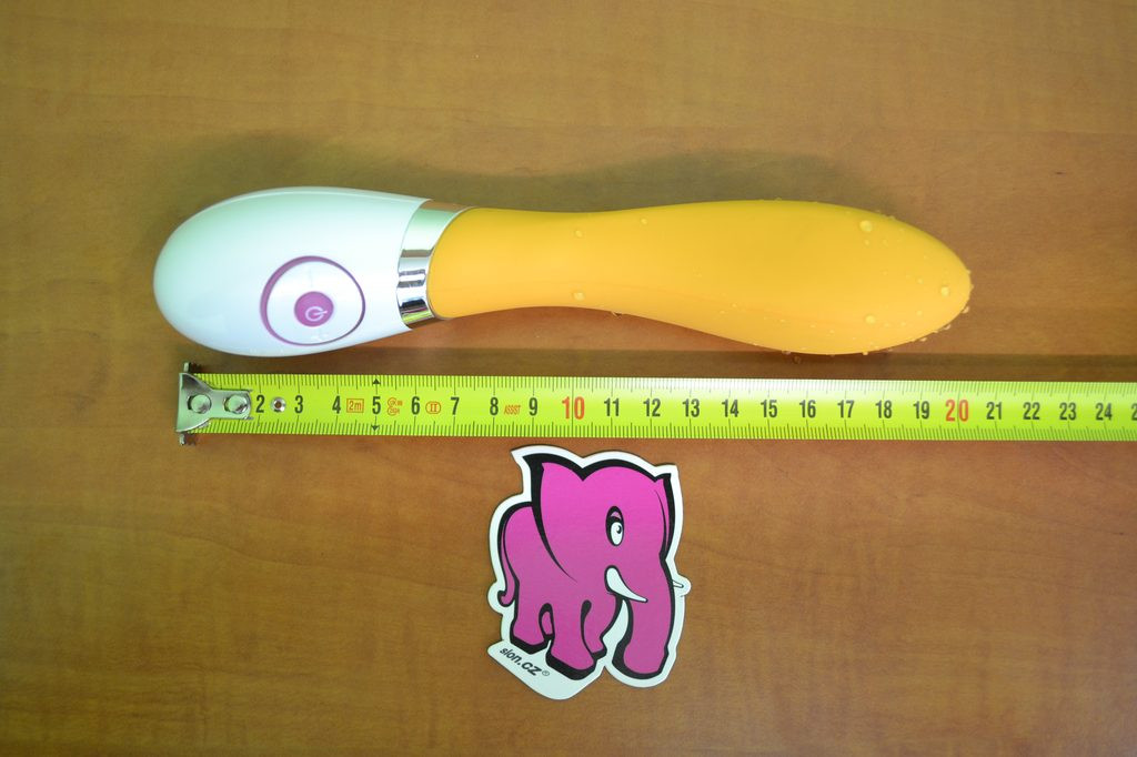 Vibrátor silikonový Oranžový banán 20cm