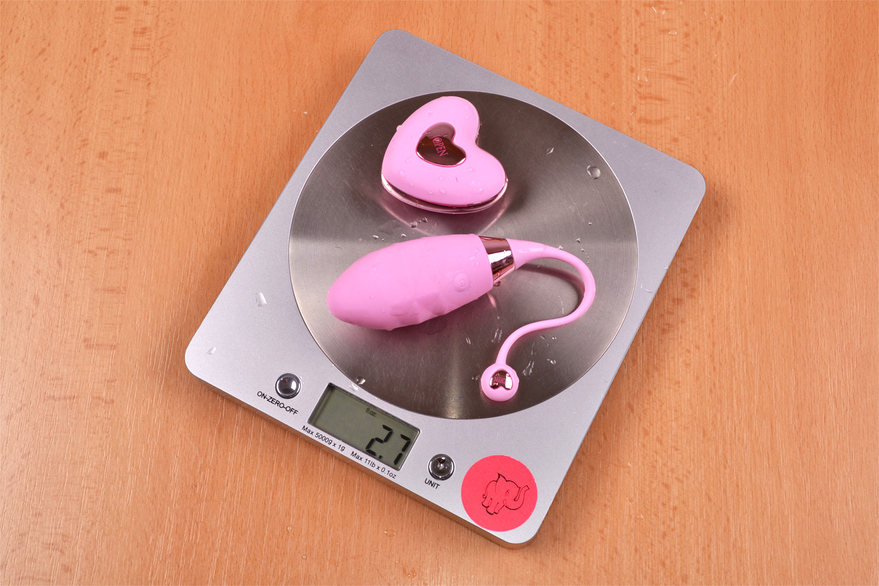 Bezdrátové vibrační vajíčko Pink Love, na váze i s ovladačem