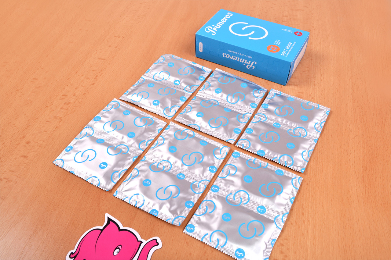 Primeros Soft Glide - kondómy vytiahnuté z krabičky (12 ks)