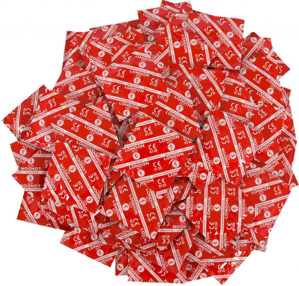 London – červené kondómy (100 ks)