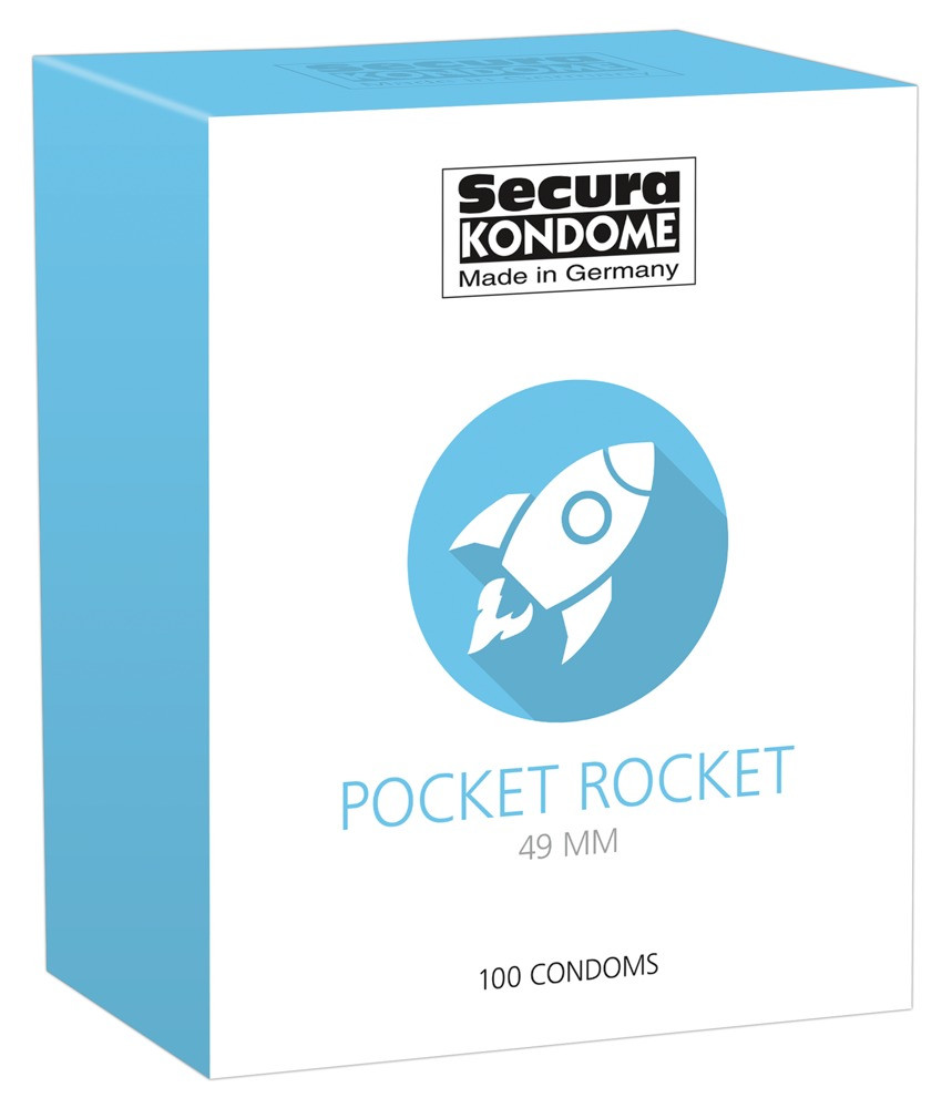 Secura Pocket Rocket 49 mm – malé kondomy (100 ks)