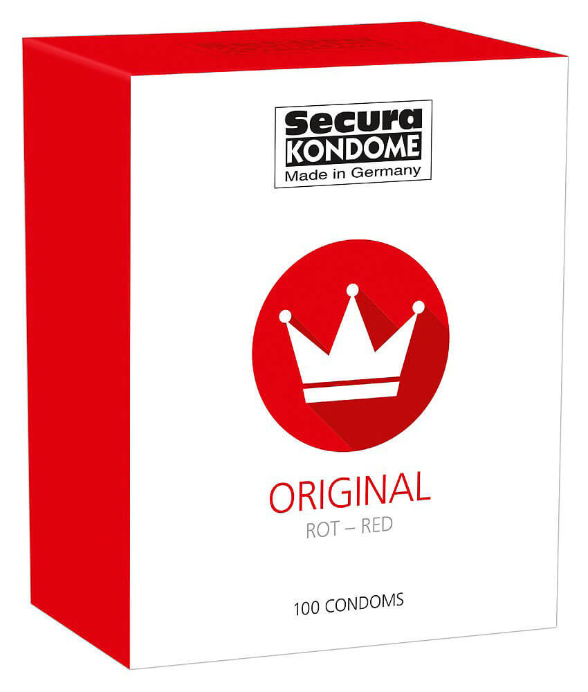 Secura Red – ochucené kondomy (100 ks)