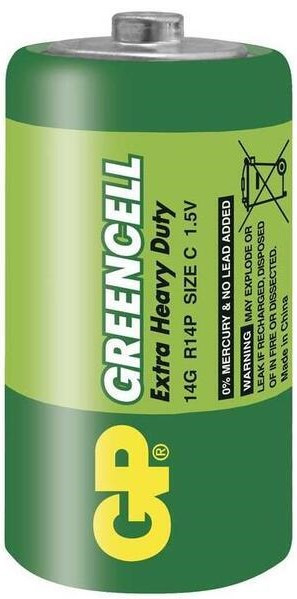 Batérie GP GreenCell R14 typ C