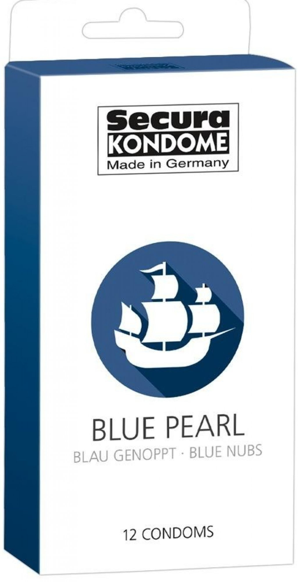 Secura Blue Pearl – modré kondomy (12 ks)