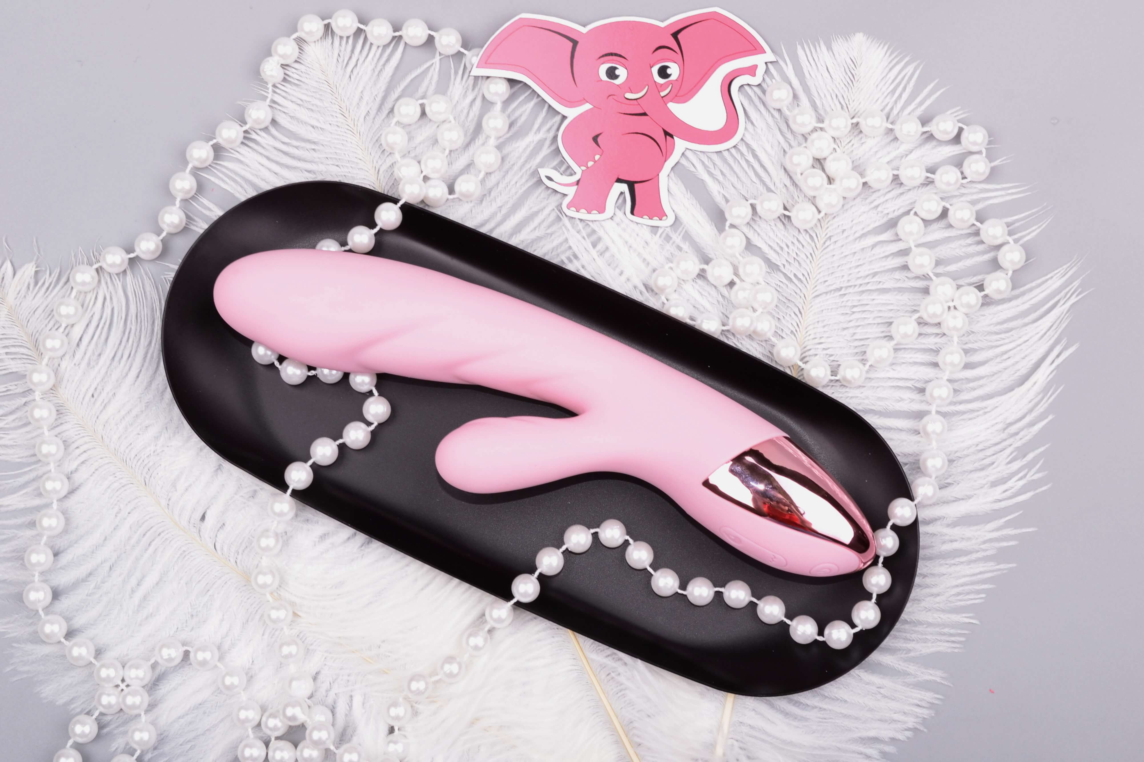 Nahřívací vibrátor s výběžkem na klitoris Lissy