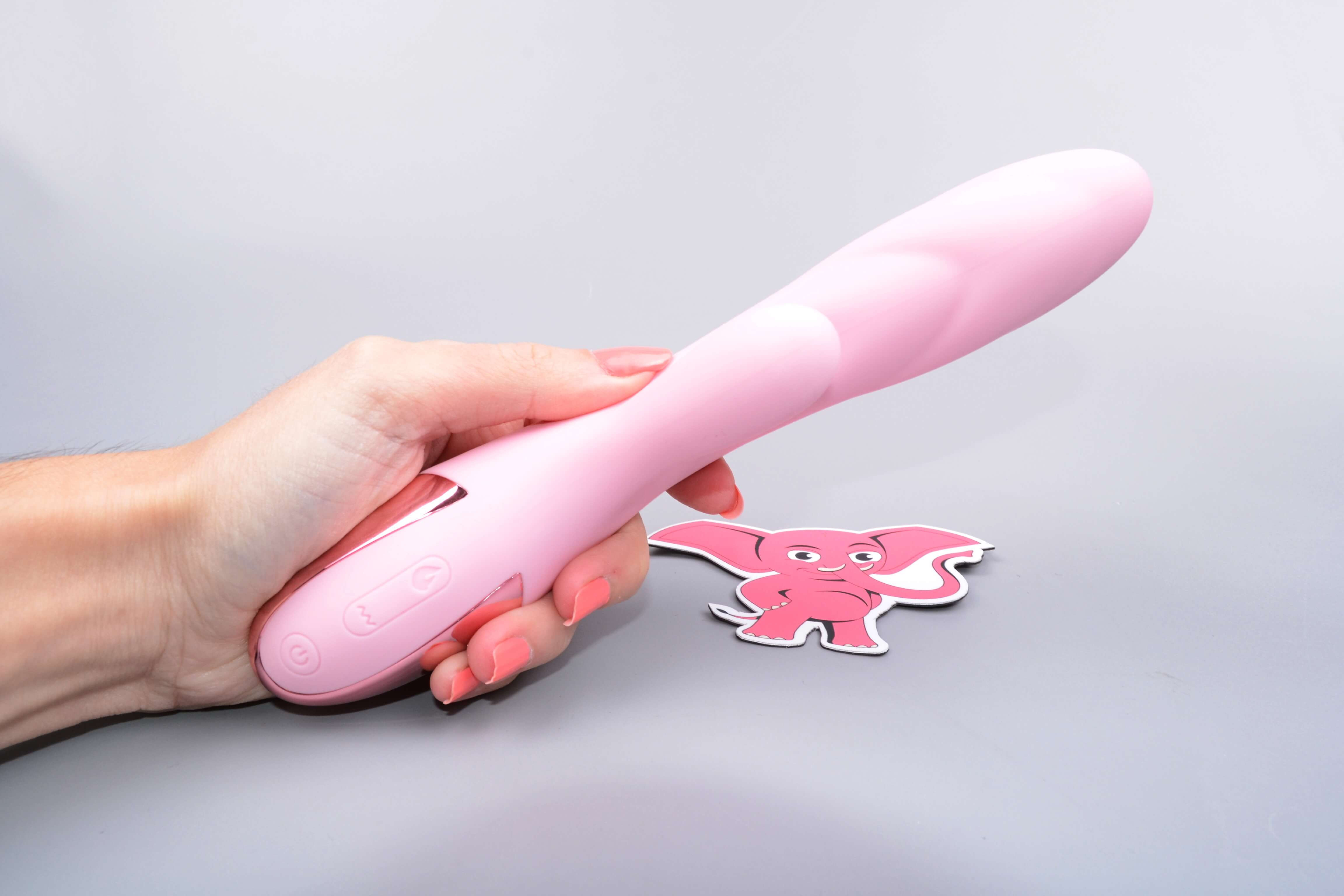 Nahřívací vibrátor s výběžkem na klitoris Lissy, ovládání
