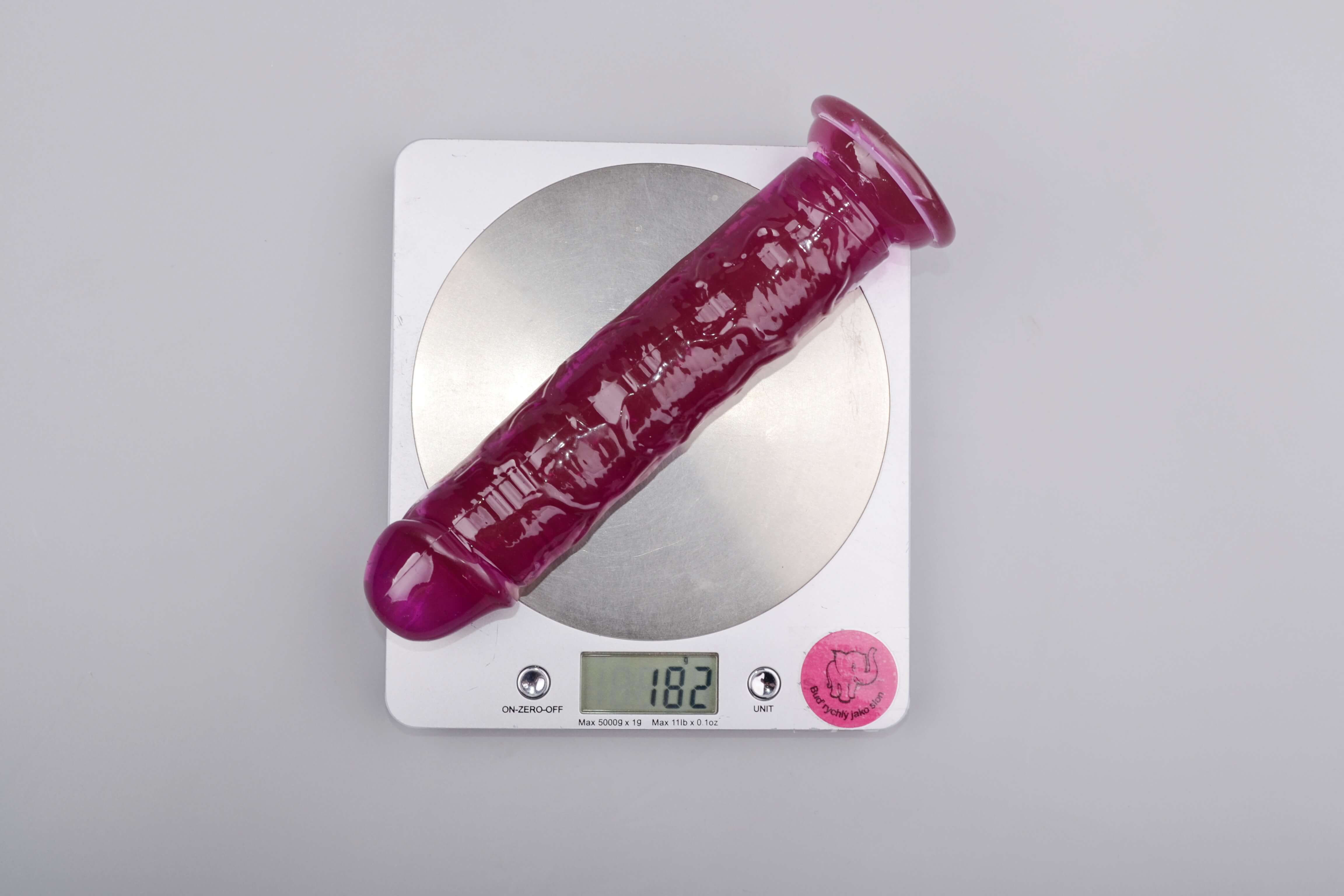Vibró tapadókoronggal Purple II (19,5 cm), súly