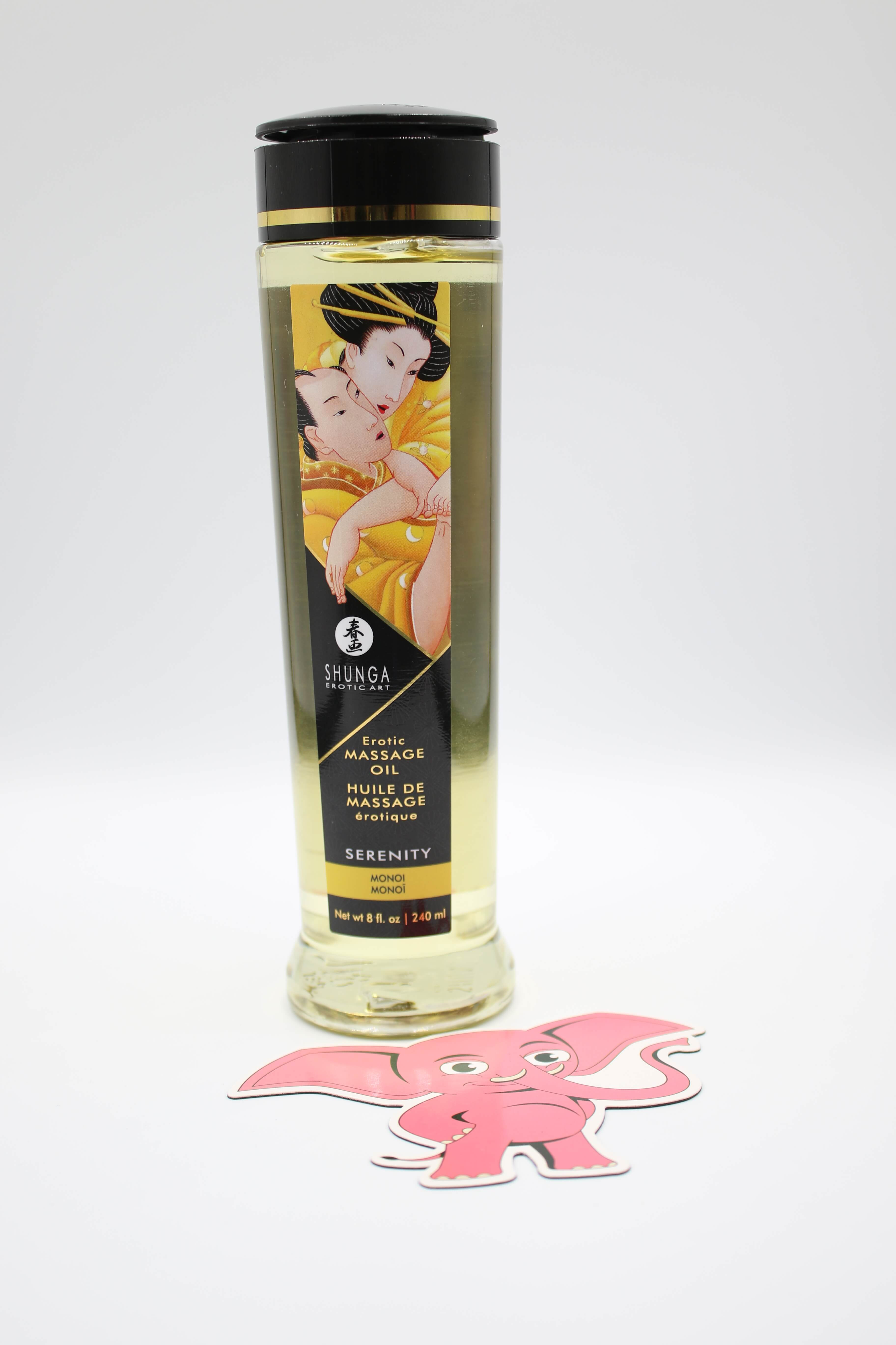 Shunga Serenity masážny olej Monoi (240 ml)